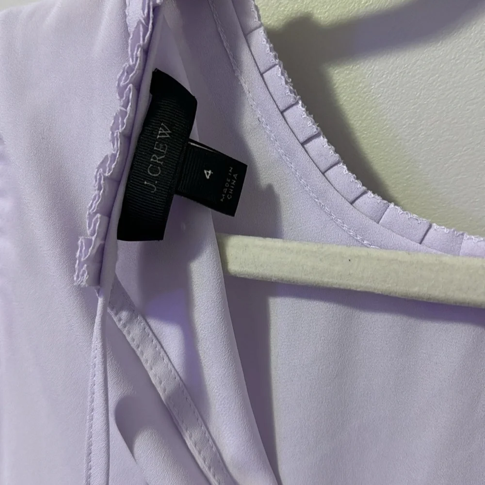 J.crew Periwinkle‎ Ruffled Blouse